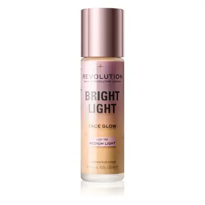 Makeup Revolution Bright Light rozjasňující tónovací fluid odstín Lustre Medium Light 23 ml