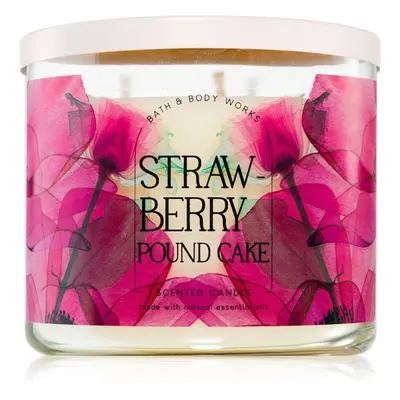 Bath & Body Works Strawberry Pound Cake vonná svíčka 411 g