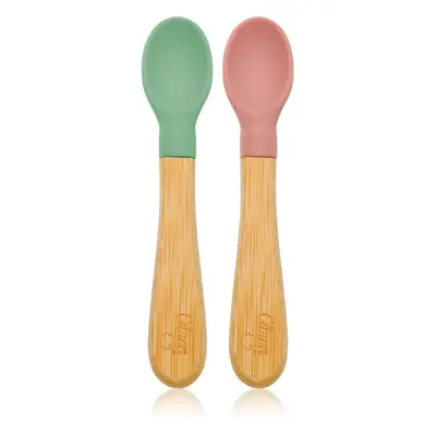 Citron Bamboo Spoon lžička Green/ Pink 2 ks