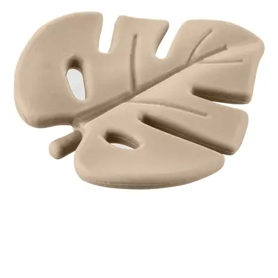 Zopa Silicone Teether Leaf kousátko Sand Beige 1 ks