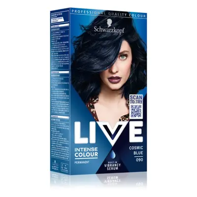 Schwarzkopf LIVE Intense Colour permanentní barva na vlasy odstín 090 Kosmická modrá 1 ks