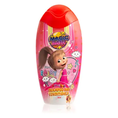 Masha & The Bear Magic Bath Shampoo and Conditioner šampon a kondicionér 2 v 1 pro děti 200 ml