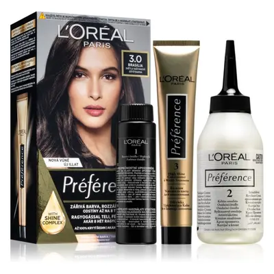 L’Oréal Paris Préférence barva na vlasy odstín 3.0 Dark Brown 1 ks