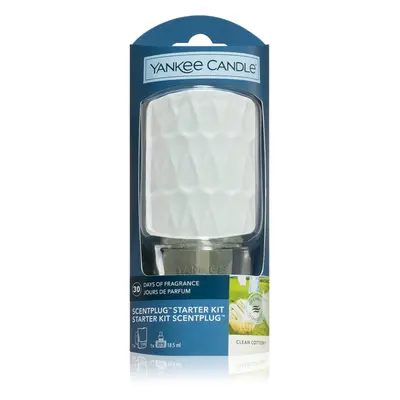 Yankee Candle Clean Cotton elektrický difuzér + náhradní náplň 1 ks