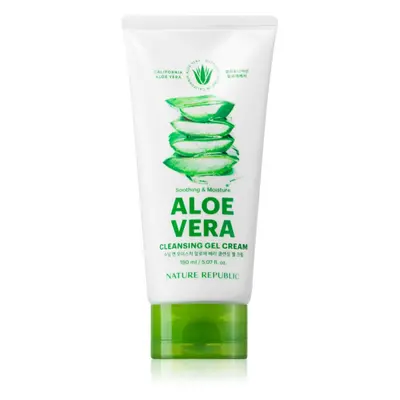 NATURE REPUBLIC Soothing & Moisture Aloe Vera Cleansing Gel Cream hydratační čisticí krém se zkl