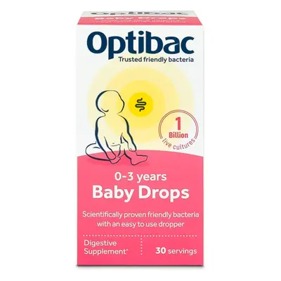 Optibac Baby Drops probiotika pro děti v kapkách 10 ml