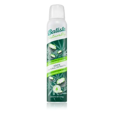 Batiste Naturally Coconut & Hemp suchý šampon pro absorpci přebytečného mazu a pro osvěžení vlas