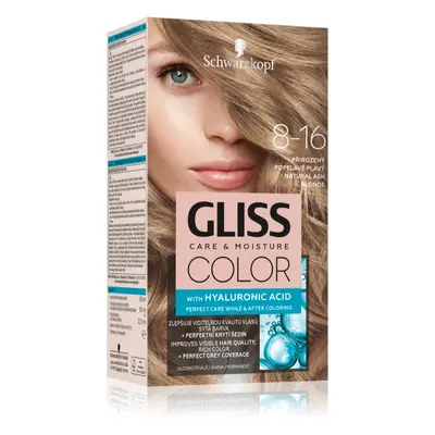 Schwarzkopf Gliss Color permanentní barva na vlasy odstín 8-16 Přirozený popelavý blond 1 ks