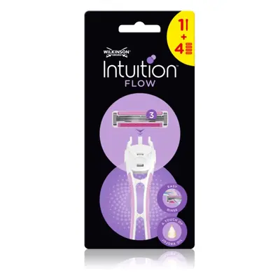 Wilkinson Sword Intuition Flow Hybrid dámský holicí strojek + náhradní břity 4 ks