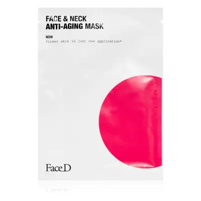 Face D Face & Neck plátýnková maska proti stárnutí pleti 25 ml