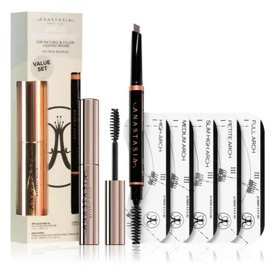 Anastasia Beverly Hills Brow Beginners Kit set na obočí odstín Soft Brown