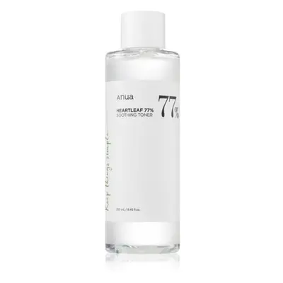 Anua Heartleaf 77% Soothing Toner čisticí a zklidňující tonikum pro obnovu kožní bariéry 250 ml