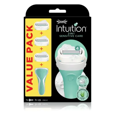 Wilkinson Sword Intuition 2 in 1 Sensitive Care holicí strojek + náhradní hlavice 3 ks