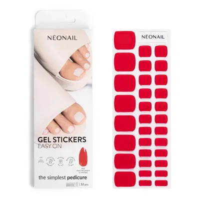 NEONAIL Easy On Gel Stickers nálepky na nehty na nohy odstín P03 32 ks