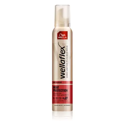 Wella Wellaflex Heat Protection pěnové tužidlo pro tepelnou úpravu vlasů 200 ml