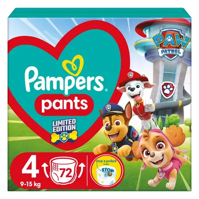 Pampers Pants Paw Patrol Size 4 jednorázové plenkové kalhotky 9-15 kg 72 ks