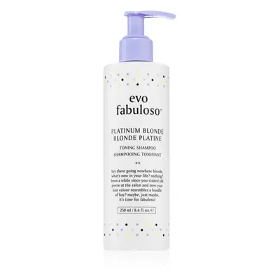 EVO Fabuloso Toning Shampoo fialový tónovací šampon neutralizující žluté tóny 250 ml