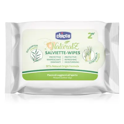 Chicco NaturalZ Protective & Refreshing Wipes ubrousky proti komárům 2 m+ 20 ks