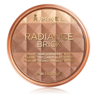 Rimmel Radiance Brick bronzující rozjasňující pudr odstín 002 Medium 12 g