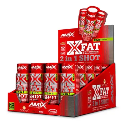 Amix XFat 2 in 1 Shot spalovač tuků příchuť Fruity 20x60 ml