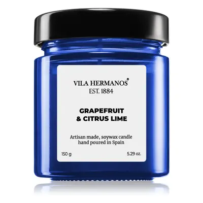 Vila Hermanos Apothecary Cobalt Blue Grapefruit & Citrus Lime vonná svíčka 150 g