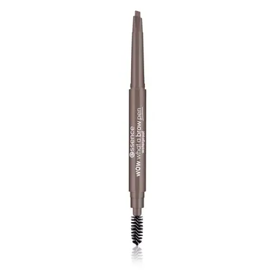 Essence WOW What a Brow tužka na obočí s kartáčkem odstín 01 Light Brown 0,2 g