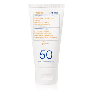 Korres Yoghurt ochranný krém na obličej a oční okolí SPF 50 50 ml