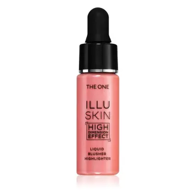 Oriflame The One IlluSkin rozjasňující tvářenka 2 v 1 odstín Soft Pink 15 ml