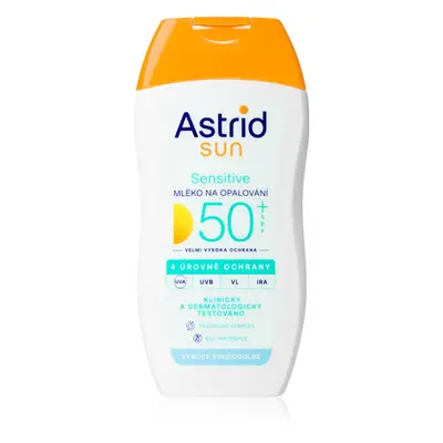 Astrid Sun Sensitive mléko na opalování SPF 50+ s vysokou UV ochranou 150 ml