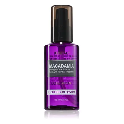 KUNDAL Macadamia Ultra Serum Cherry Blossom regenerační olejové sérum pro poškozené vlasy 100 ml