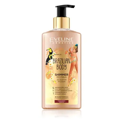 Eveline Cosmetics Brazilian Body tělová emulze se třpytkami 150 ml