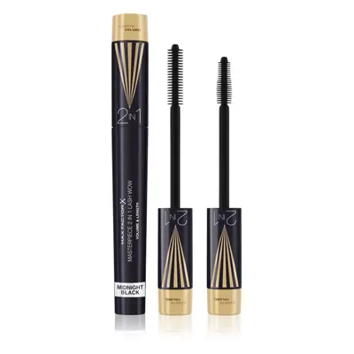 Max Factor Masterpiece Lash Wow řasenka pro objem a natočení řas 2 v 1 odstín Midnight Black 7 m