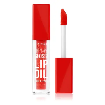 Rimmel Oh My Gloss! Lip Oil olej na rty s hydratačním účinkem odstín 004 Vivid Red 4,5 ml