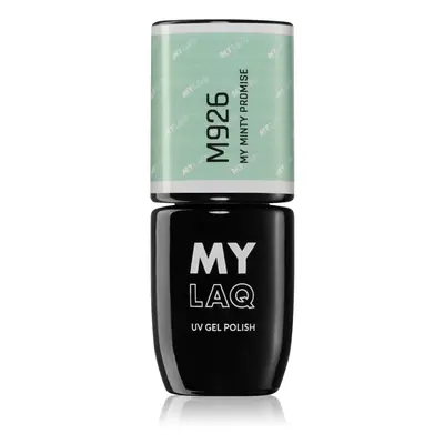 MYLAQ UV Gel Polish My Promise gelový lak na nehty odstín My Minty Promise 5 ml