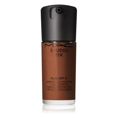 MAC Cosmetics Studio Fix Fluid SPF 15 24HR Matte Foundation + Oil Control matující make-up SPF 1