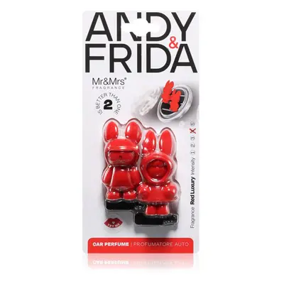 Mr & Mrs Fragrance Andy & Frida Red Luxury vůně do auta 1 ks