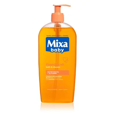 MIXA Baby pěnivý olej do sprchy i do koupele 400 ml