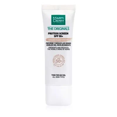 MartiDerm The Originals Proteos Screen zabarvený ultralehký fluid SPF 50+ 40 ml