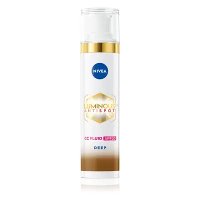 NIVEA Luminous 630 Anti Spot rozjasňující CC krém SPF 30 odstín Deep 40 ml