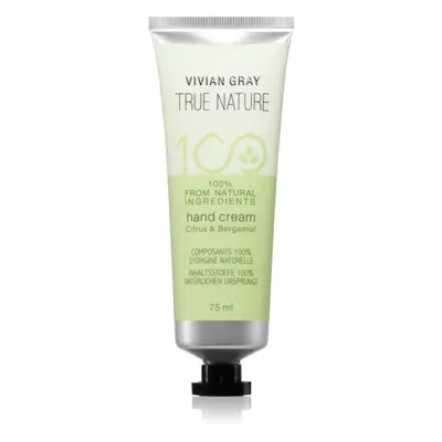 Vivian Gray True Nature Citrus & Bergamot hydratační krém na ruce 75 ml