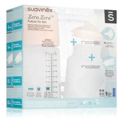 Suavinex Zero Zero Follow-On Set dárková sada pro miminka M Medium Flow 3 m+