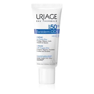 Uriage Bariéderm Cica-Cream with Copper-Zinc SPF 50+ reparativní krém s obsahem mědi a zinku SPF