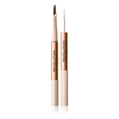 Makeup Revolution Fluffy Brow Filter Duo oboustranná tužka na obočí pro fixaci a tvar odstín Blo