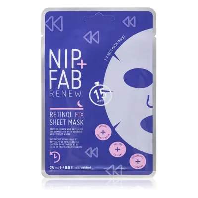 NIP+FAB Retinol Fix plátýnková maska na noc 1 ks