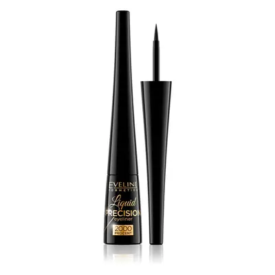 Eveline Cosmetics Liquid Precision 2000 Procent linka na oči s matným efektem odstín Black 4 ml