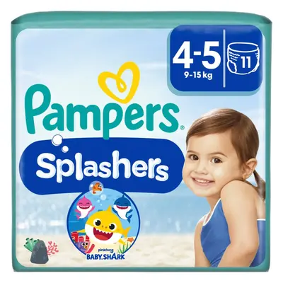 Pampers Splashers 4-5 jednorázové plenkové plavky 9-15 kg 11 ks