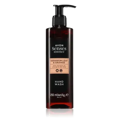 Avon Senses Essence Geranium Leaf & Orange osvěžující tekuté mýdlo s hydratačním účinkem 250 ml