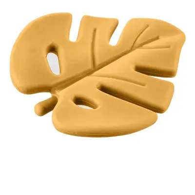 Zopa Silicone Teether Leaf kousátko Mustard Yellow 1 ks