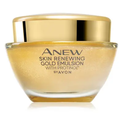 Avon Anew Skin Renewing Gold Emulsion hydratační noční krém proti vráskám 50 ml