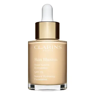 Clarins Skin Illusion Natural Hydrating Foundation rozjasňující hydratační make-up SPF 15 odstín